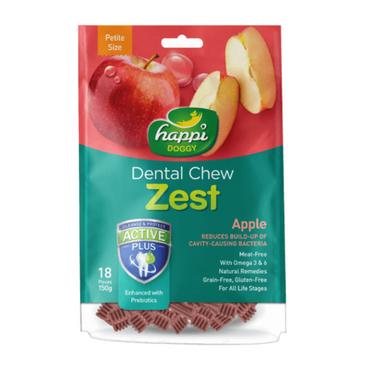 Happi Doggy Dental Chew Zest-Apple-2.5